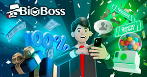 BigBossの公式LINE連携で100%入金ボーナス+最大2,000ドルガチャチケットをGET
