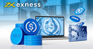 Exnessで仮想通貨USDCでの入出金が可能に!USDCの特徴は?