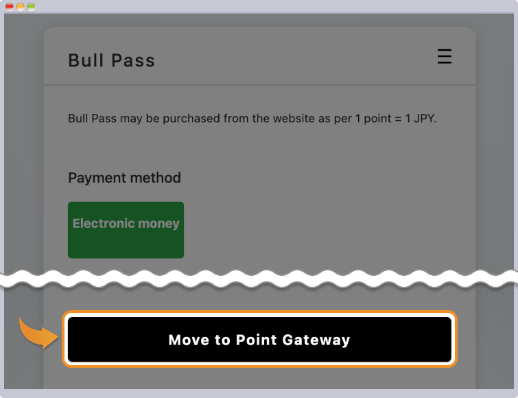 Move to Point Gatewayをクリックする