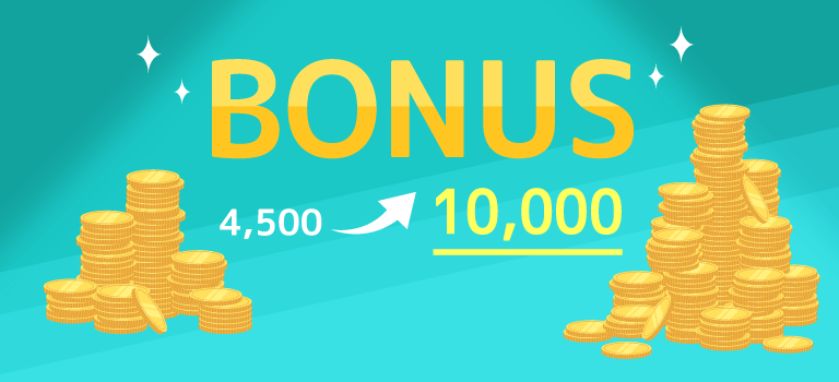 XM 20%ボーナスの上限が4,500ドルから10,000ドルに!